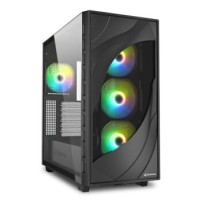 Sharkoon Gehäuse Rebel C80G Rgb ATX 1xGlas schwa - Midi/Minitower - ATX
