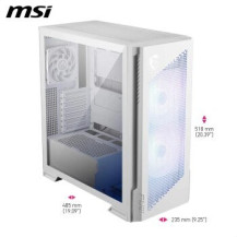 MSI MPG VELOX 300R AIRFLOW PZ Midi Tower Bianco