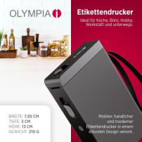 Olympia Etikettendrucker P22 schwarz - Etiketten-/Labeldrucker
