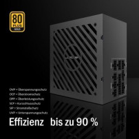 LC-Power Netzteil ATX LC6850G-SI V3.1 LC 135mm Lüfter 80Plus Gold - PC-/Server Netzteil - ATX