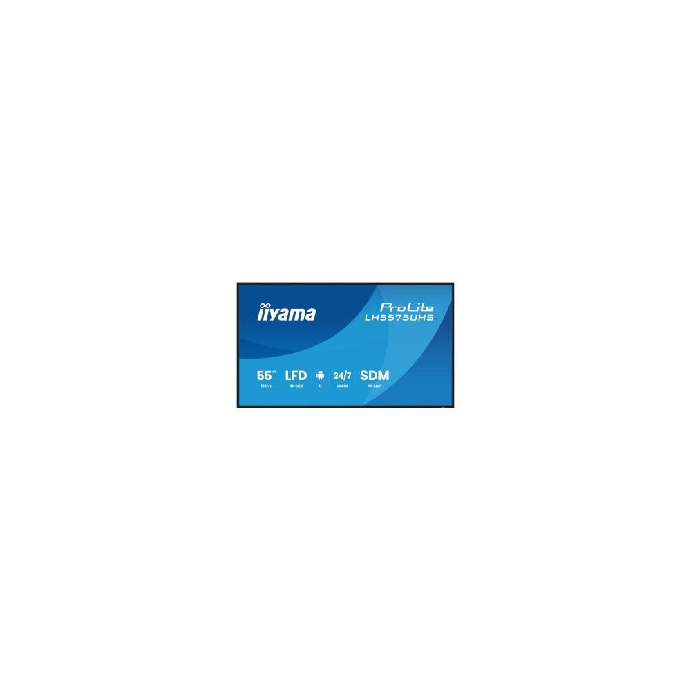 iiyama 55iWIDE LCD 4K UHD 3840 x 2160 IPS Panel Segnaletica Digitale