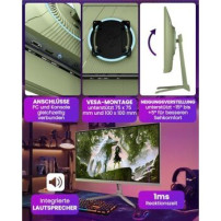 Arozzi TFT Nova 24″ IPS waldgrün - Flachbildschirm (TFT/LCD) - 24″