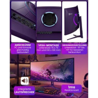 Arozzi TFT Nova lila - Flachbildschirm (TFT/LCD) - 34″