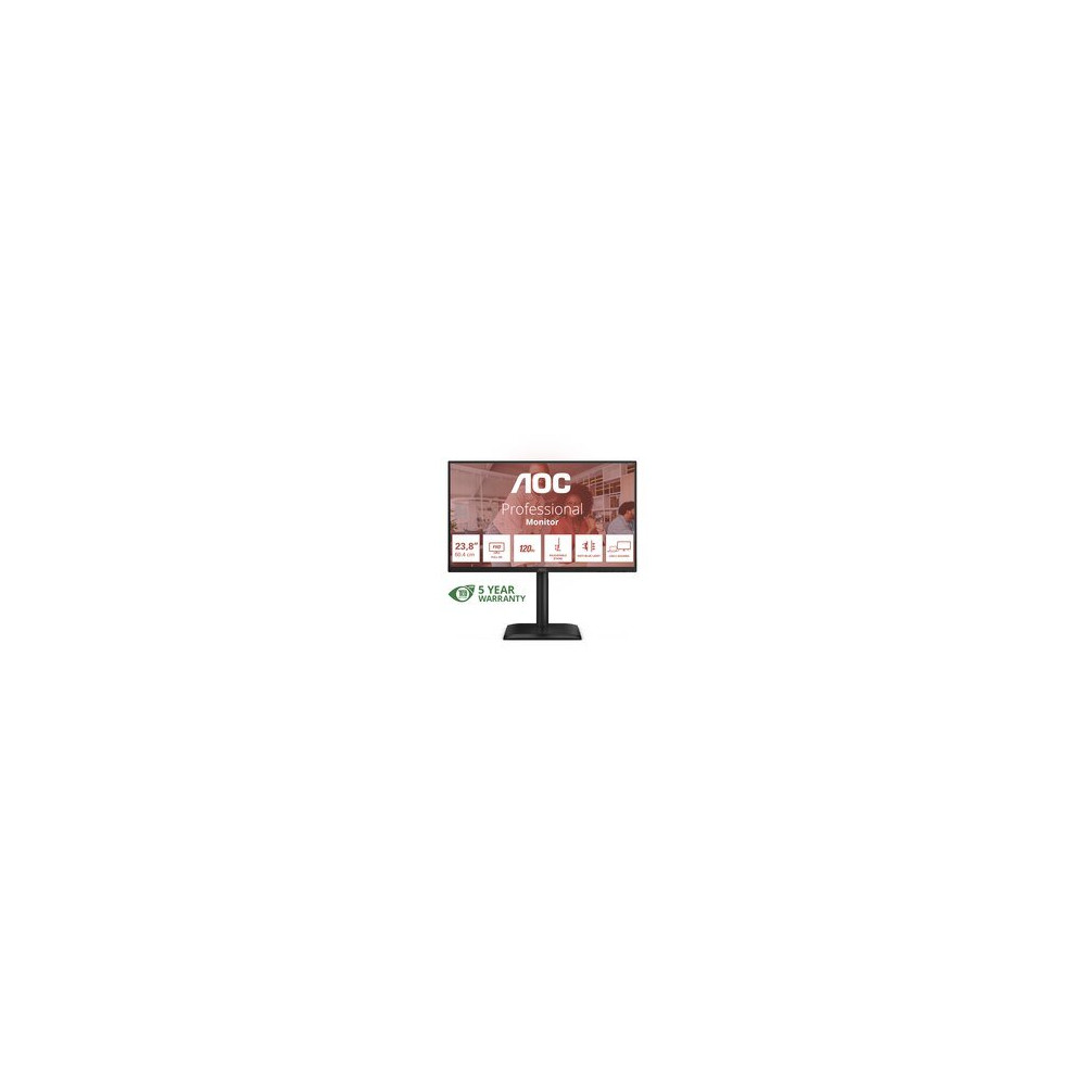 AOC E4 24E4CV Monitor PC 60,5 cm (23.8″) 1920 x 1080 Pixel Full HD LED Nero