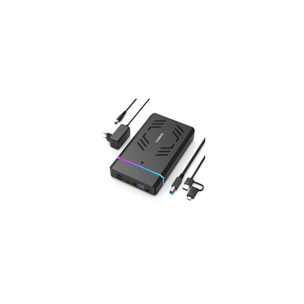 Inateck Festplattengeh.RGB 3.5″ USB 3.0 2.5/3.5″ SATA H/SSD - Gehäuse - 3,5″