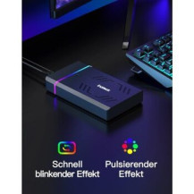 Inateck Festplattengeh.RGB 3.5″ USB 3.0 2.5/3.5″ SATA H/SSD - Gehäuse - 3,5″