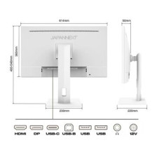 JAPANNEXT JN-IPS270UHD60F-C65W-HSP-W HDMI/DP UHD - Flachbildschirm (TFT/LCD)