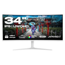 JAPANNEXT JN-IPS340UWQHD60C-C65W-HS-W curved UWQHD