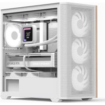 Aerocool D301A Mini Tower Bianco, Legno