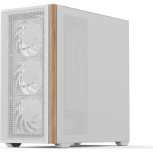 Aerocool D301A Mini Tower Bianco, Legno
