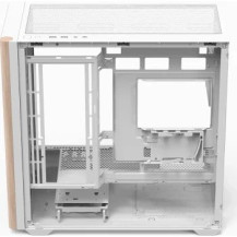 Aerocool D301A Mini Tower Bianco, Legno