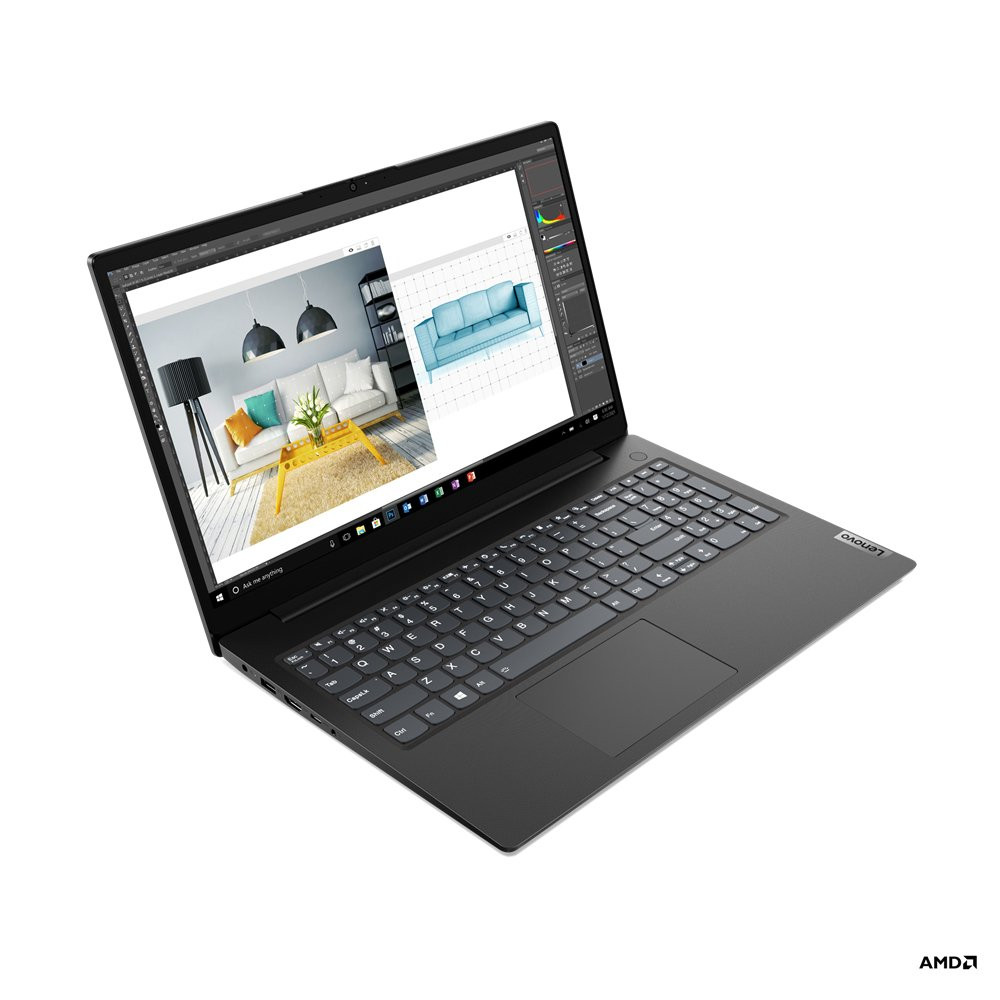 LENOVO V15 GEN2 15.6" AMD RYZEN 7 5700U 1.8GHz RAM 8GB-SSD 512GB M.2 NVMe-WIN 11 PROF BLACK (82KD00DCIX)