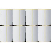 Brother BDE-1J044076-066 Rotolo di etichette singole 76mm x 44mm Bianco