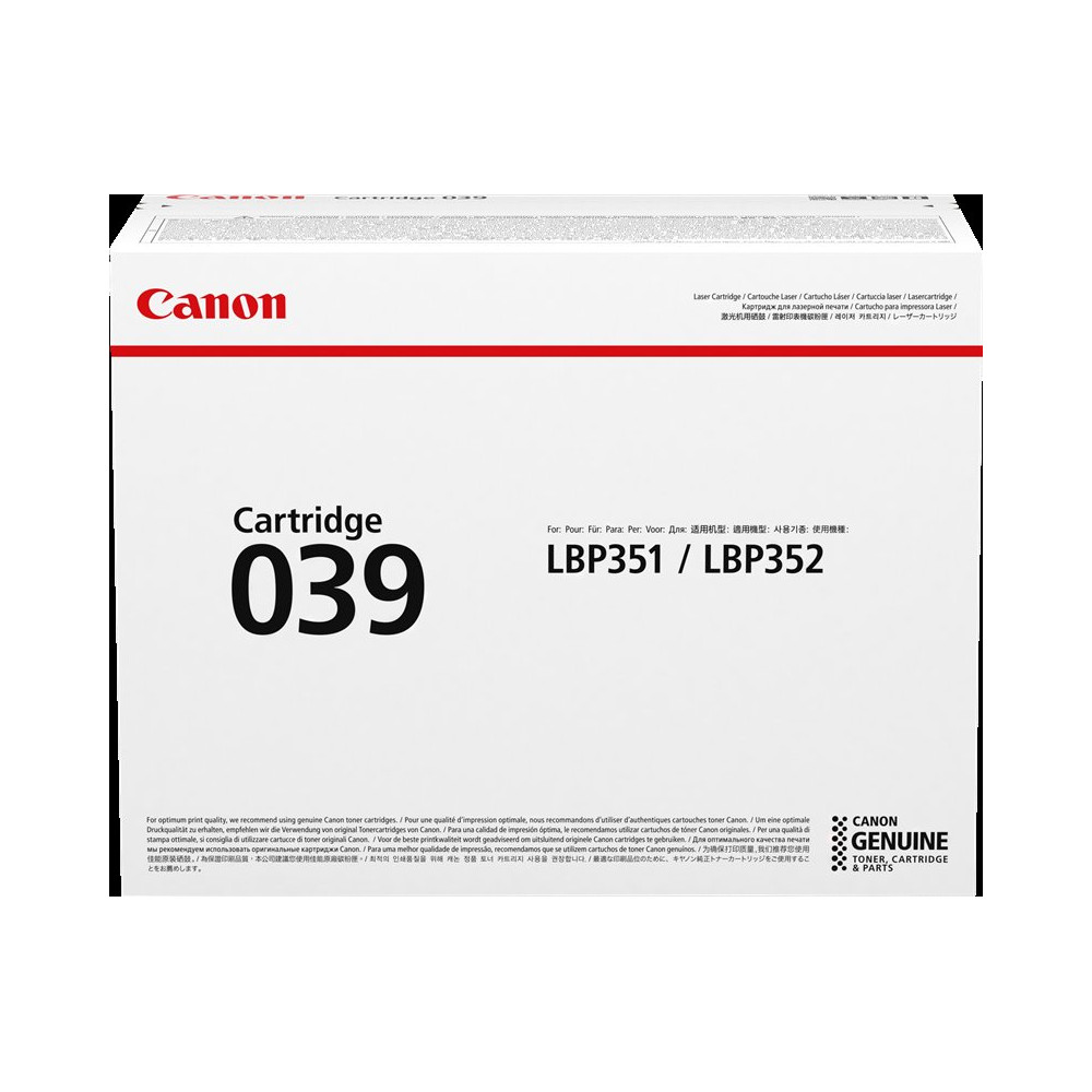 Canon 039 nero toner (0287C001)