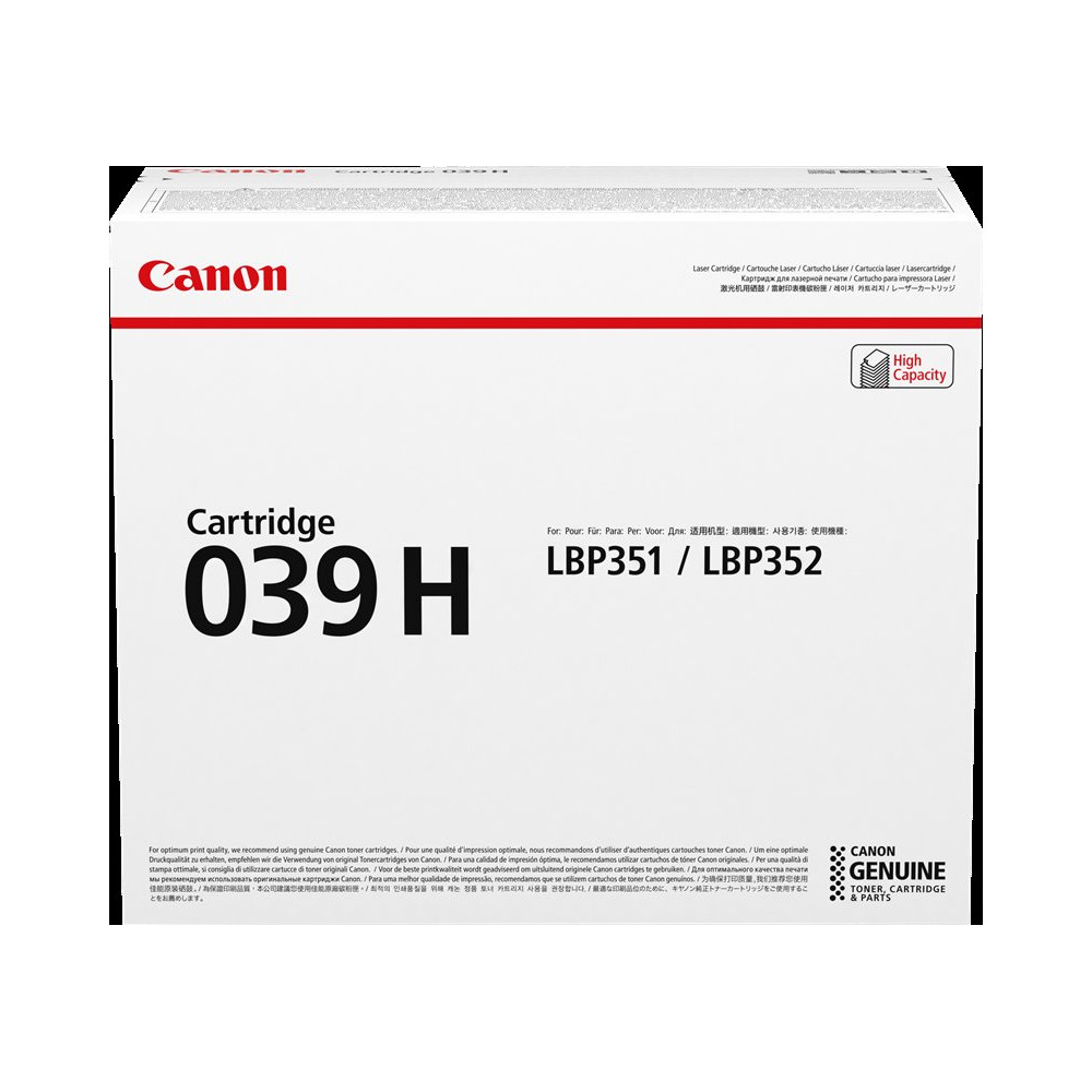 Canon 039h nero toner (0288C001)