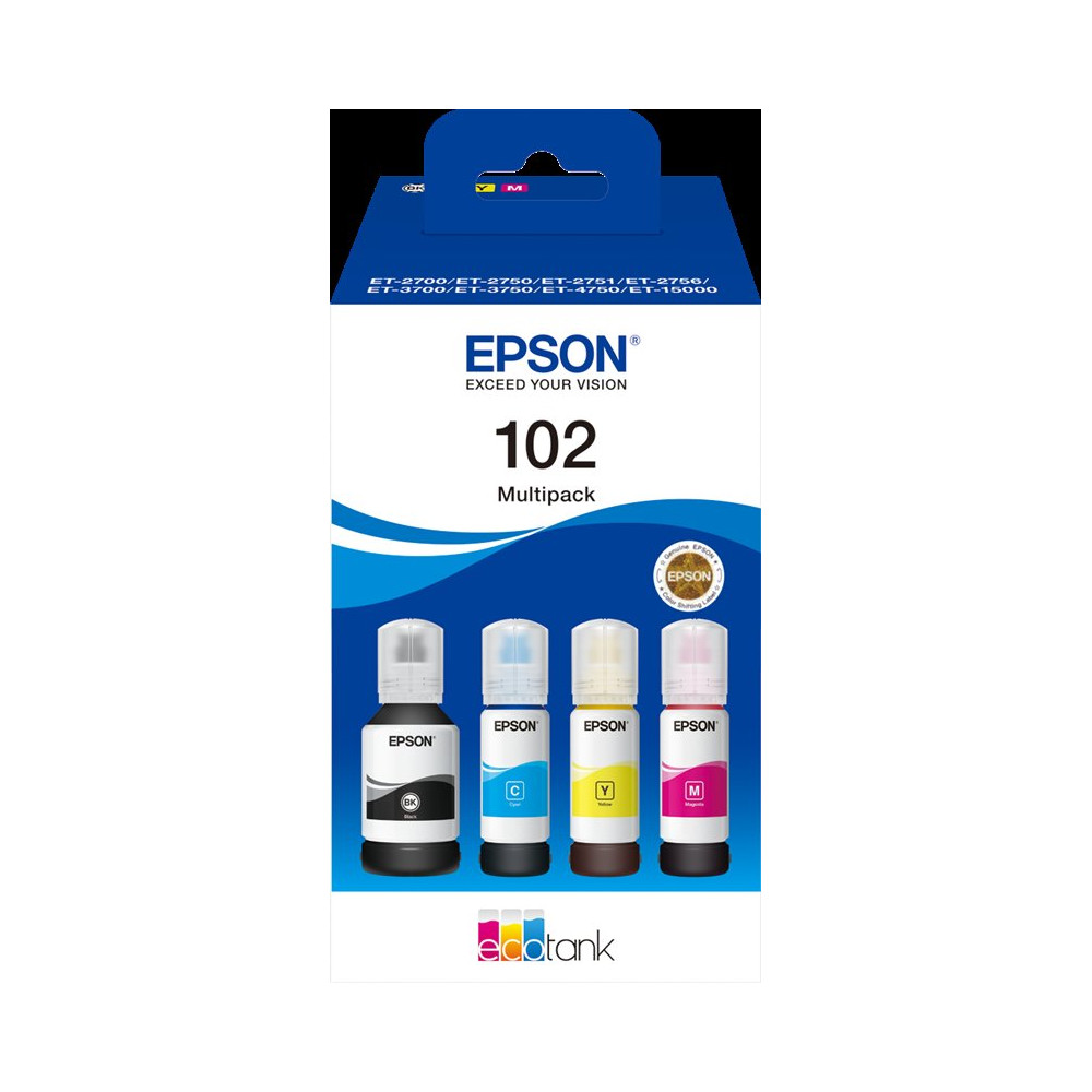 Epson 102 Multipack nero / ciano / magenta / giallo (C13T03R640)