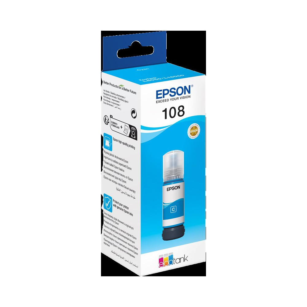 Epson 108 ciano Cartuccia d'inchiostro (C13T09C24A)