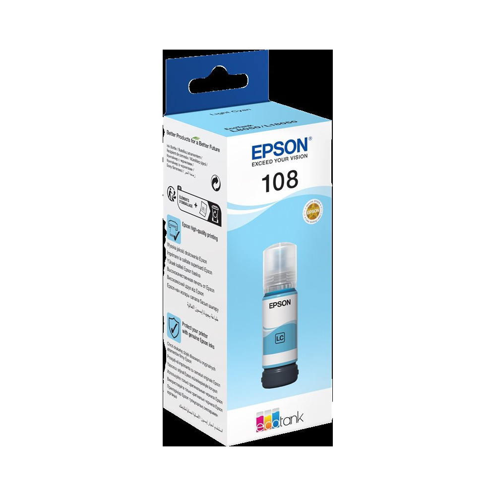 Epson 108 ciano (chiaro) Cartuccia d'inchiostro (C13T09C54A)
