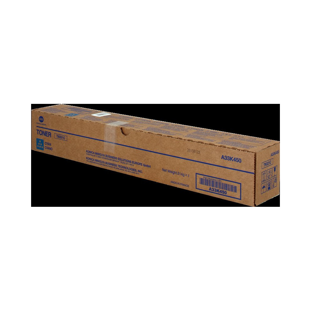 Konica Minolta TN321C ciano toner (A33K450)