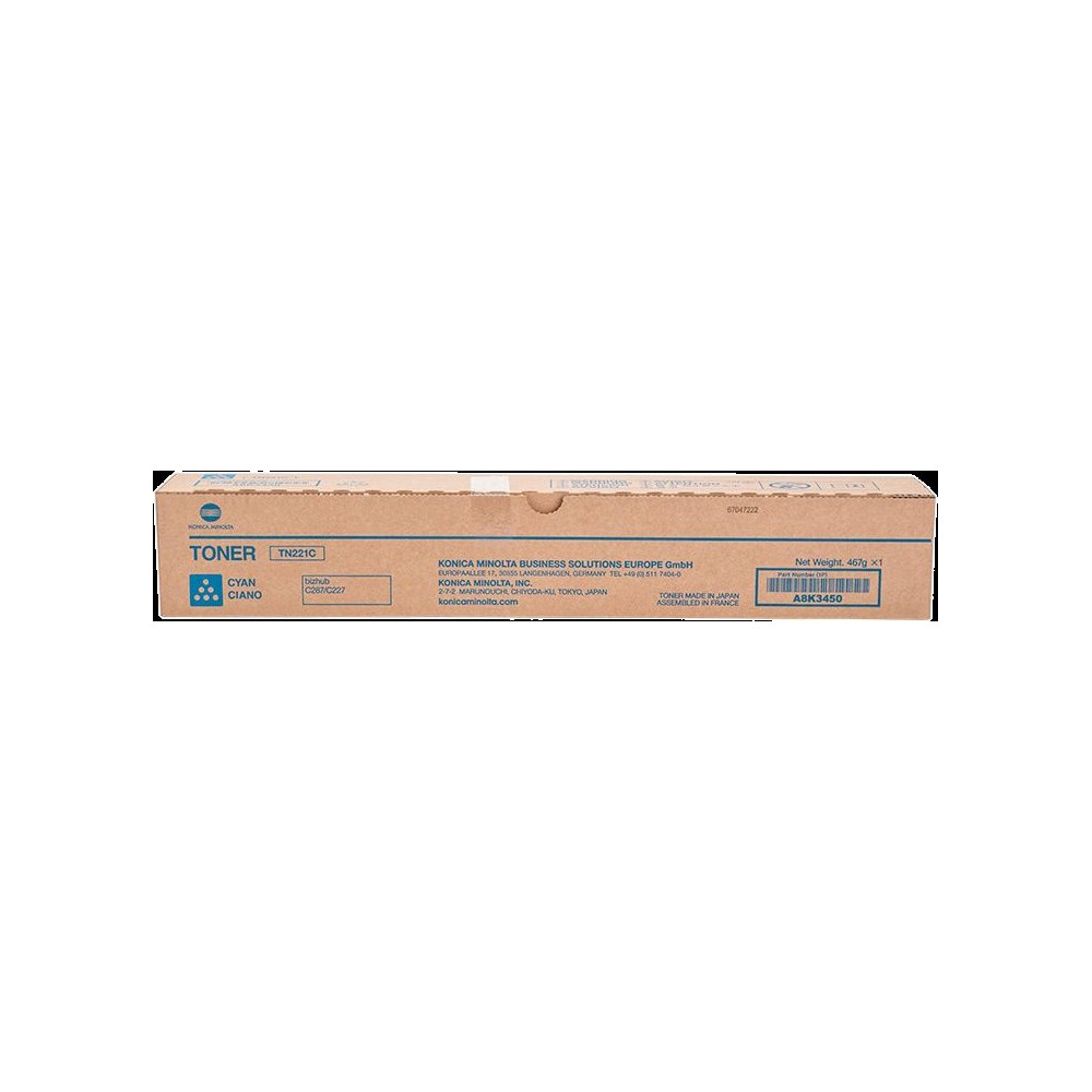 Konica Minolta TN-221C ciano toner (A8K3450)