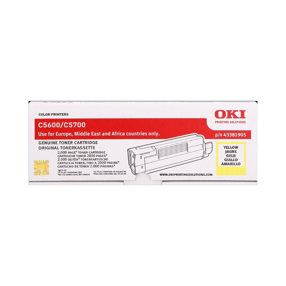 OKI 43381905 giallo toner