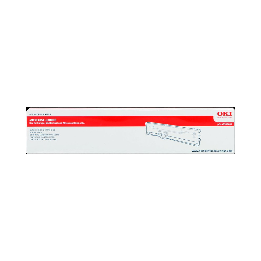 OKI 43503601 nero Nastro colorato (6300FB)