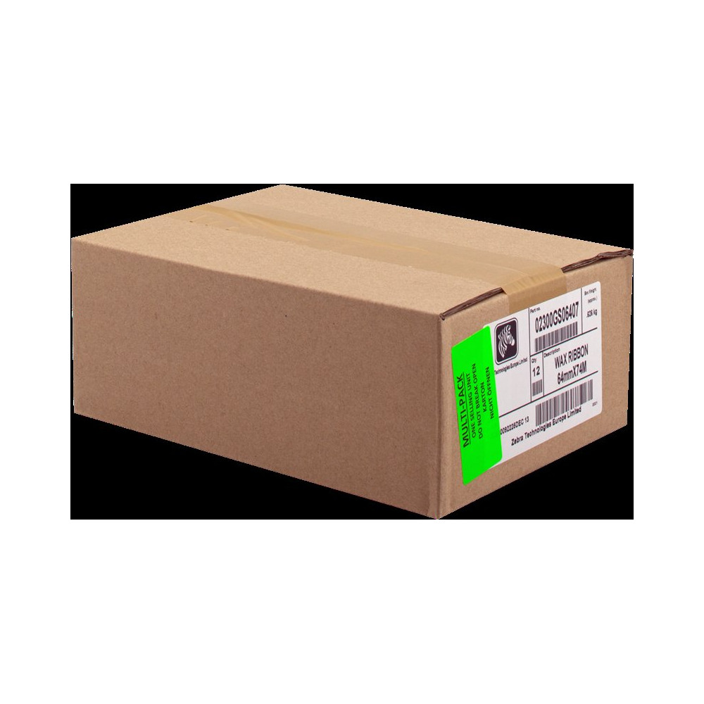 Zebra 02300GS06407 nastro a trasferimento termico nero