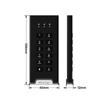 iStorage diskAshur M2 PIN 1 TB USB Type-A / USB Type-C 3.2 Gen 1 (3.1 Gen 1) Nero