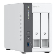 QNAP TS-216G server NAS e di archiviazione Tower Cortex-A Cortex-A55 4 GB 0 TB Bianco