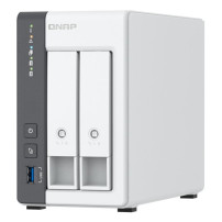 QNAP TS-216G server NAS e di archiviazione Tower Cortex-A Cortex-A55 4 GB 0 TB Bianco