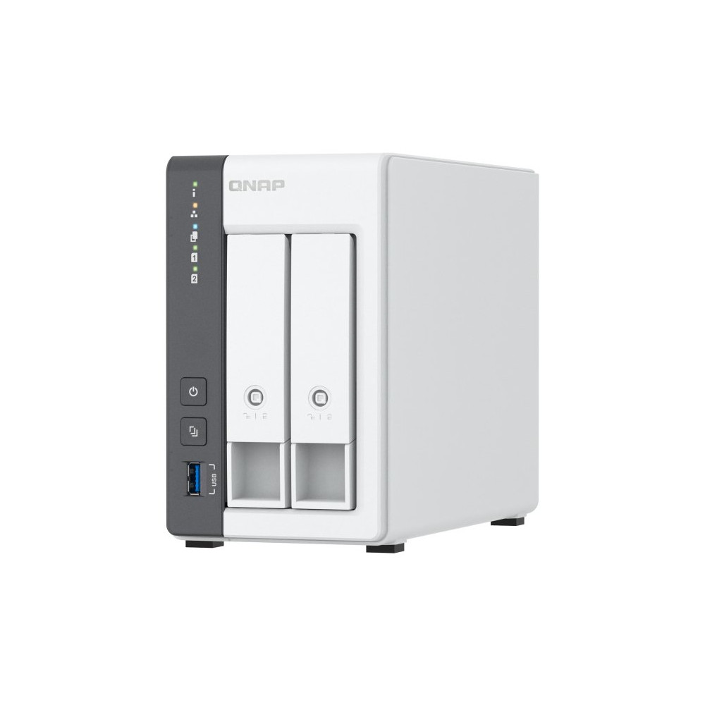 QNAP TS-216G server NAS e di archiviazione Tower Cortex-A Cortex-A55 4 GB 0 TB Bianco