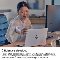 HP EliteBook 8 G1i Notebook AI - Design della cerniera a 174 gradi - Intel Core Ultra 5 - 225U / fino a 4.8 GHz - Win 11 Pro - I