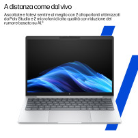 HP EliteBook 8 G1i Notebook AI - Design della cerniera a 174 gradi - Intel Core Ultra 5 - 225U / fino a 4.8 GHz - Win 11 Pro - I