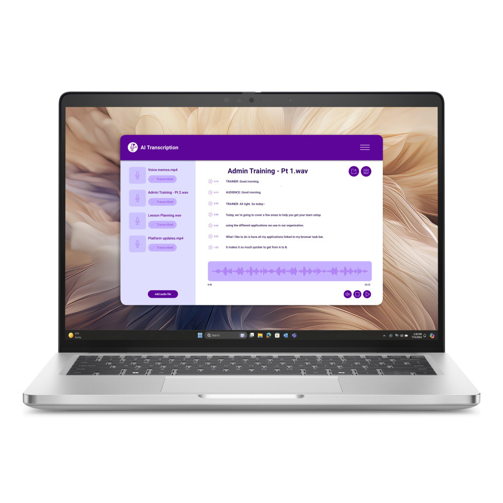 Dell Pro 14 Plus PB14250 - Intel Core Ultra 7 - 268V / fino a 5 GHz - vPro Enterprise - Win 11 Pro - Intel Arc Graphics 140V - 3 Dell Pro 14 Plus PB14250 - Intel Core Ultra 7 - 268V / fino a 5 GHz - vPro Enterprise - Win 11 Pro - Intel Arc Graphics 140V - 3