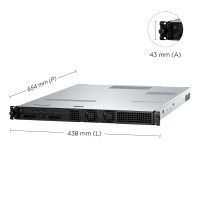 HP Workstation Z4 G5 - Montabile in rack 1U - 1 x Xeon W W3-2425 / fino a 4.4 GHz - RAM 64 GB - SSD 2 TB - HP Z Turbo Drive, TLC