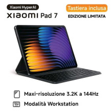 XIAOMI PAD 7 11.2" 3.2K 144Hz OCTA CORE 128GB RAM 8GB WI-FI GRAVITY GREY + TASTIERA