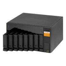 QNAP TL-D800S contenitore di unità di archiviazione Box esterno HDD/SSD Nero, Grigio 2.5/3.5"