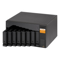 QNAP TL-D800S contenitore di unità di archiviazione Box esterno HDD/SSD Nero, Grigio 2.5/3.5"