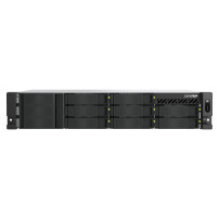 QNAP TS-855EU-RP NAS Armadio (2U) Intel Atom® C5125 8 GB DDR4 0 TB QuTS hero Nero