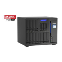 QNAP TVS-h1688X NAS Tower Intel® Xeon® W-1250 32 GB DDR4 0 TB QuTS hero Nero