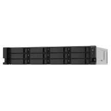 QNAP TS-1273AU-RP-8G server NAS e di archiviazione Armadio (2U) Ryzen Embedded V1500B 8 GB DDR4 0 TB QNAP QTS Alluminio, Nero