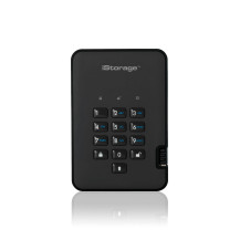 iStorage diskAshur 2 disco rigido esterno 4 TB 5400 Giri/min USB tipo A 3.2 Gen 1 (3.1 Gen 1) Nero