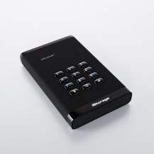 iStorage diskAshur3 HDD disco rigido esterno 4 TB 2.5" USB tipo-C 3.2 Gen 1 (3.1 Gen 1) Nero