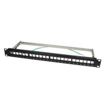 LogiLink Patch Panel STP 24-Port RJ-45 schwarz