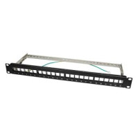 LogiLink Patch Panel STP 24-Port RJ-45 schwarz