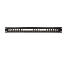 LogiLink Patch Panel STP 24-Port RJ-45 schwarz
