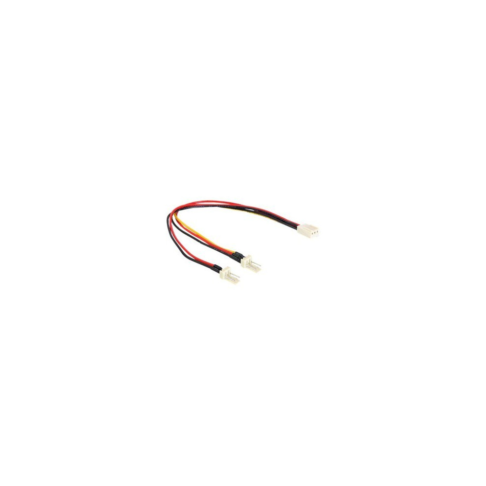 Delock Sdoppiatore di alimentazione per ventola - Molex 3 pin (M)