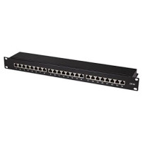 LogiLink NP0061 - RJ-45 - Cat6a - Nero - Metallo - Montaggio a rack - RJ45