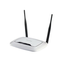 TP-LINK Router 300Mbps Wireless N - Wi-Fi 4 (802.11n) - Banda singola (2.4 GHz) - Collegamento ethernet LAN - Nero - Bianco - Ro