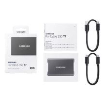 Samsung Portable SSD T7 - 2000 GB - USB tipo-C - 3.2 Gen 2 (3.1 Gen 2) - 1050 MB/s - Protezione della password - Grigio